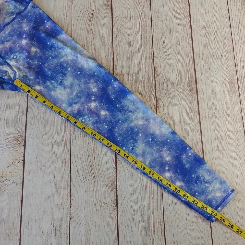 Eddie Bauer lavender graphic tee & galaxy legging set sz L (14/16)